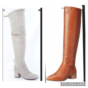 2 pairs of like new tall boots